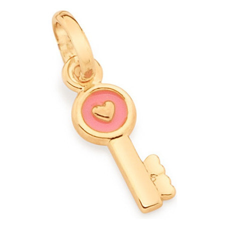 Pingente Infantil Chave Com Coração Rommanel 542432 em Oferta na Shopee