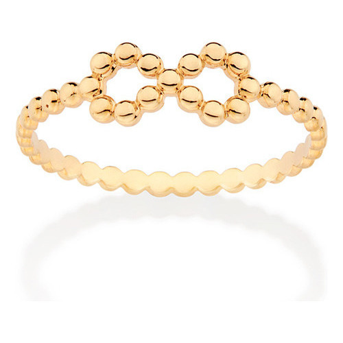 Anel Skinny Infinito Com Aro Trabalhado. Rommanel 513430