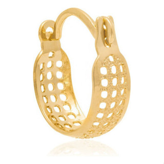 Brinco Argola Pequena, Quadrados Vazados Rommanel 523179 em Oferta na Shopee