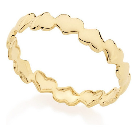 Anel Formado Por Corações Invertidos. Rommanel 512156 em Oferta na Shopee