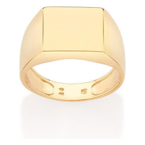 Anel Formato Quadrado Liso. Rommanel 513368 em Oferta na Shopee