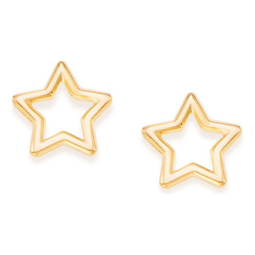 Brinco Estrela Vazado Ao Centro Rommanel 526592