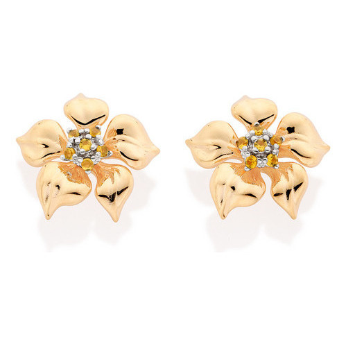 Brinco De Flor Com Zircônias Rommanel 527170