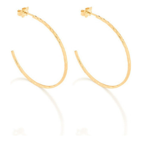 Brinco Meia Argola Trabalhada Diamantado Rommanel 524199 em Oferta na Shopee