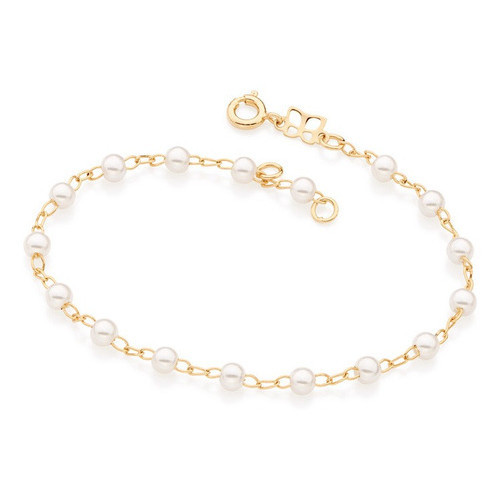 Pulseira 17 Pérolas Sintéticas 18/19 Cm Rommanel 551350 em Oferta na Shopee