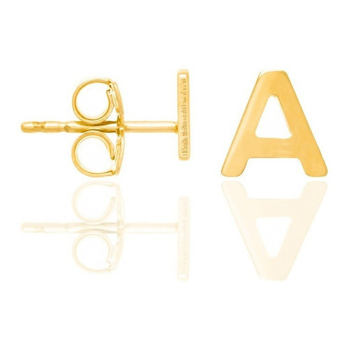 Brinco Letras Folheado Ouro Rommanel 526306 em Oferta na Shopee