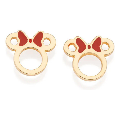 Brinco Minnie 9mm Com Resina Rommanel 527227 em Oferta na Shopee