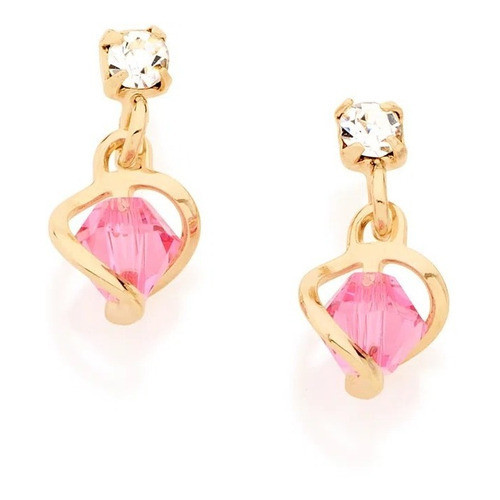 Brinco Infantil Folheado Antialérgico Rommanel 523219 em Oferta na Shopee