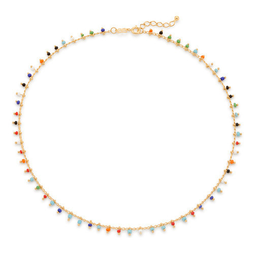 Gargantilha Formada Por Corrente De Elos Bat 532157 em Oferta na Shopee