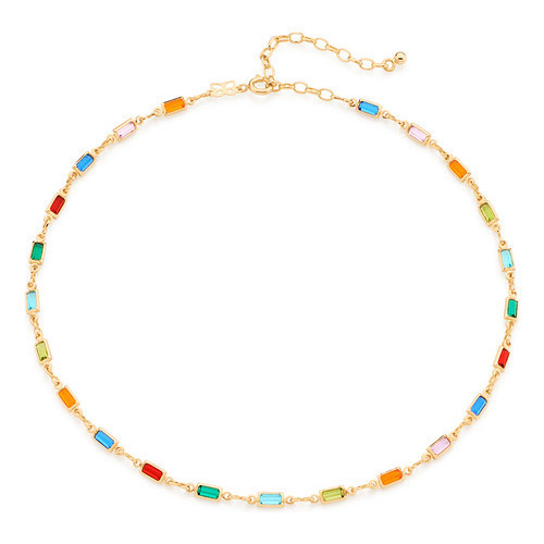Gargantilha Choker Formada Por Cristais Reta 531882 em Oferta na Shopee