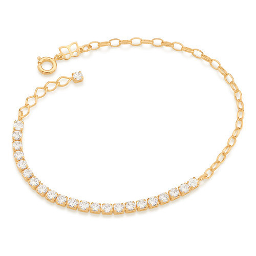 Pulseira Formada Por Fio Elos Ovais, Craveja 551699