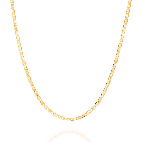 Gargantilha Formada Por Elo Longo Com Apliqu 531155 em Oferta na Shopee