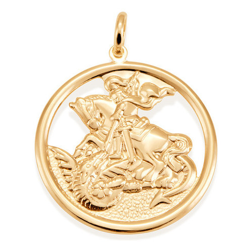 Medalha Vazada Com Imagem De   São Jorge  , 541256 em Oferta na Shopee