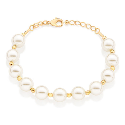 Pulseira Formada Por 11 Pérolas Sintéticas 552053 em Oferta na Shopee
