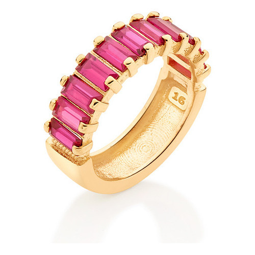 Meia Aliança Cravejado Por 11 Zircônias Re 513336 em Oferta na Shopee