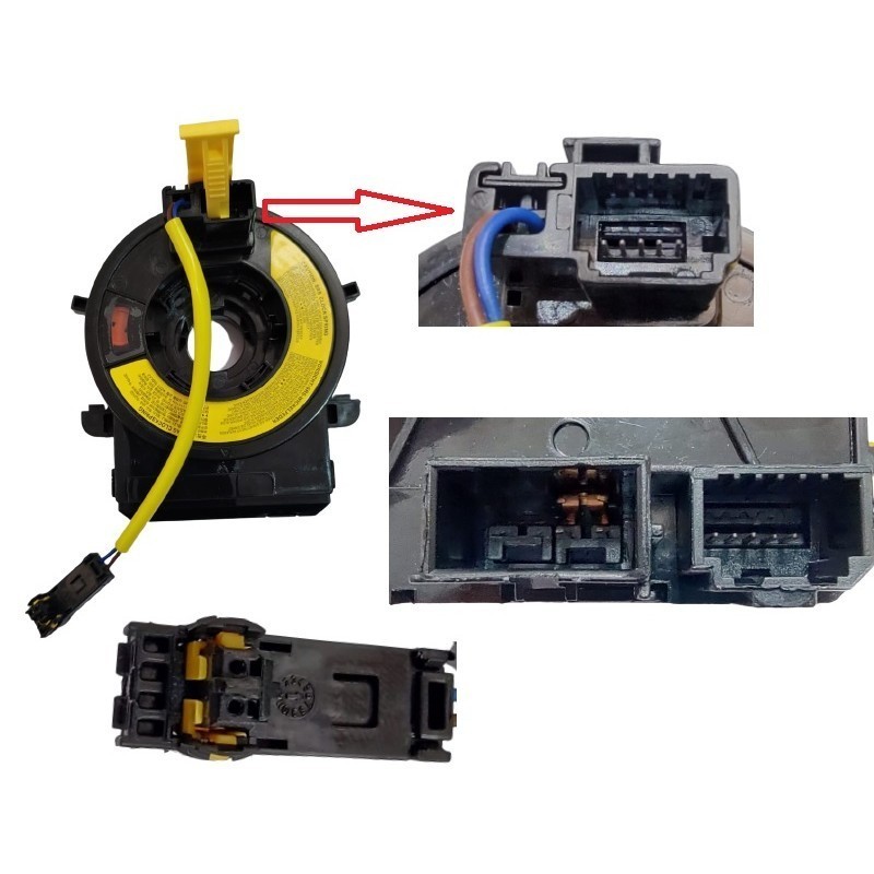 Cinta Fita Airbag Kia Cerato 2009 2010 2011 2012 2013 Com Controle de som no volante sem Piloto — imagem 2 de 2