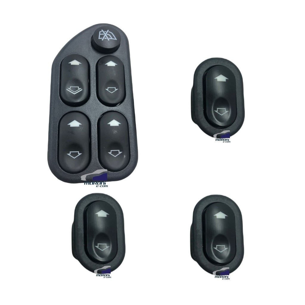 Kit Botao Vidro Eletrico Fiesta Novo / Ecosport Antigo 4 Por