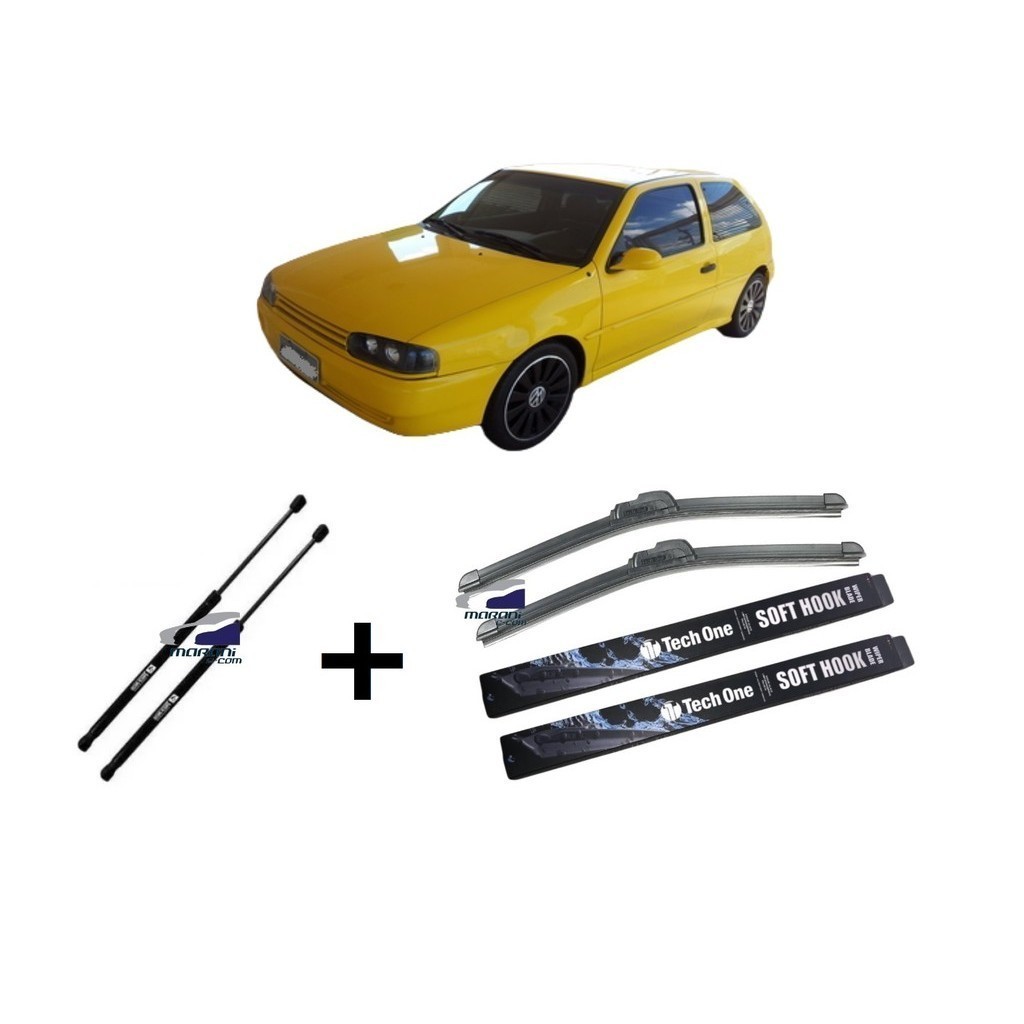Gol 1995 96 97 98 99 2000 Kit Mola Gas + Palhetas Vidr Diant