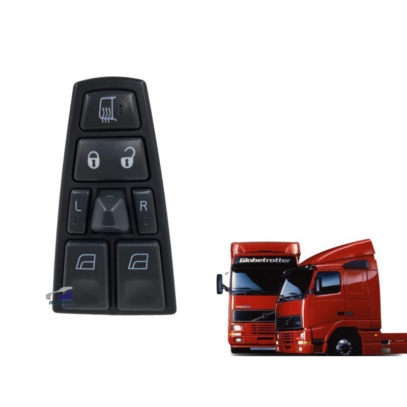 Botao interruptor Comando do Vidro Elétrico Caminhão Volvo FH/ FM/ NH