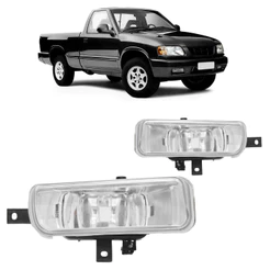Par Farol Milha Auxiliar S10 Blazer 1995 1996 1997 1998 Cristal Lente Lisa Vidro