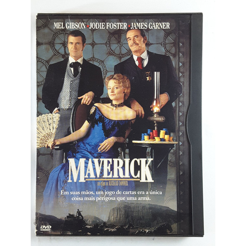DVD Maverick Mel Gibson Capa Snapcase