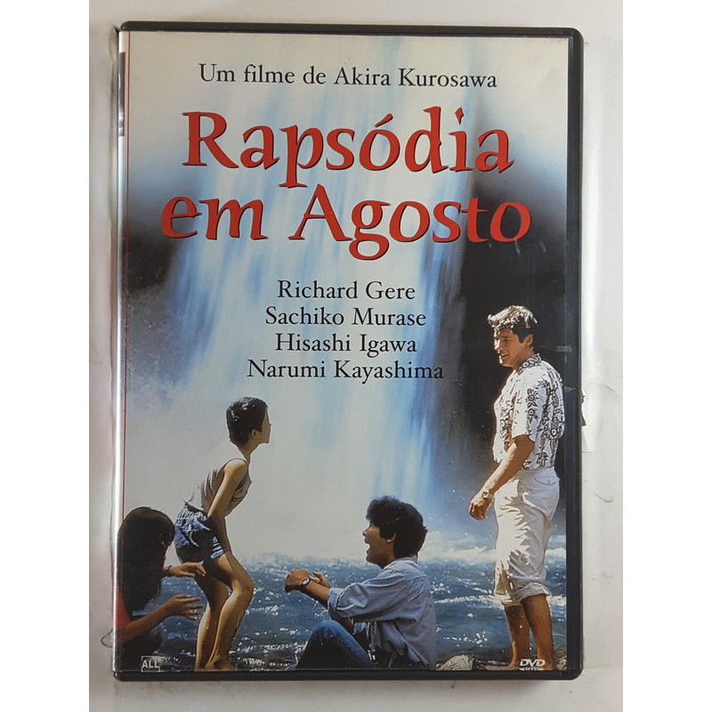 DVD Rapsódia em Agosto Richard Gere