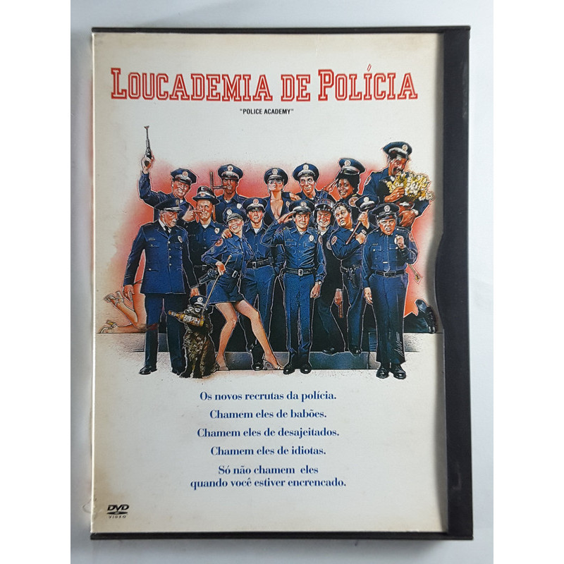 DVD Loucademia de Policia Steve Guttenberg Capa Snapcase