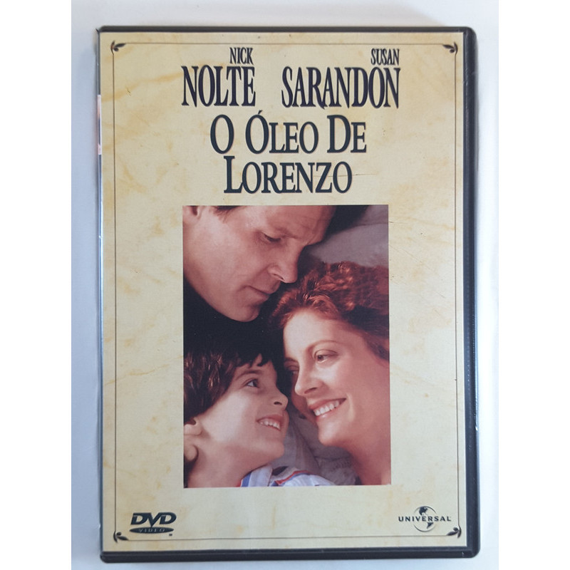 Dvd O Óleo De Lorenzo Nick Nolte Dvd Filme