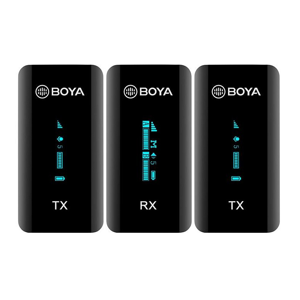 Sistema Microfone Sem Fio Boya By-xm6-s2 Canal Duplo 2.4Ghz em Oferta na Shopee