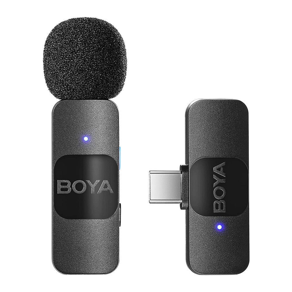 Sistema de Microfone Boya by-v10 Lapela Apenas p/iPhone 15 e Android Usb C em Oferta na Shopee