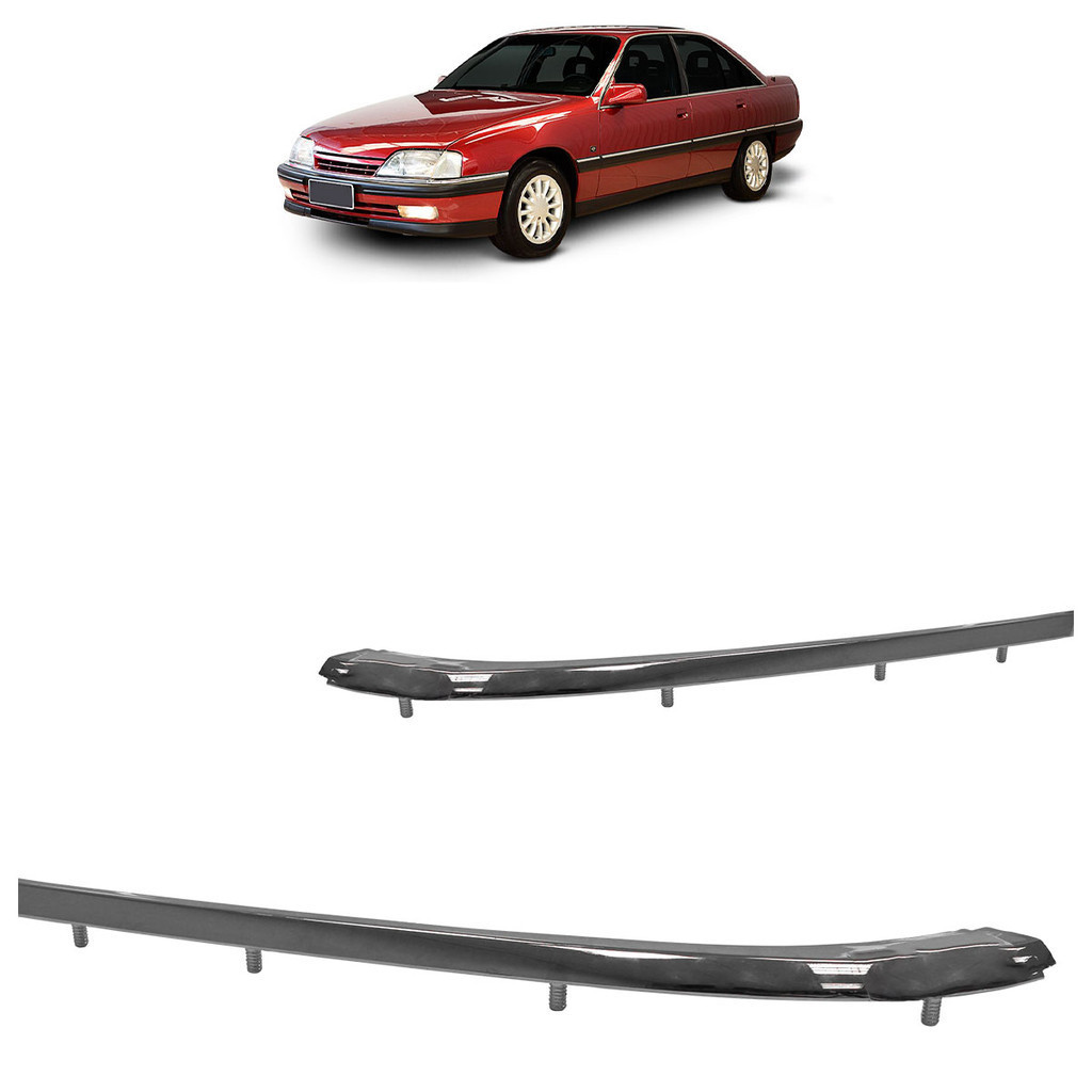 Par Friso Lateral Parachoque Dianteiro Omega 1993 1994 1995 1996 1997 1998.