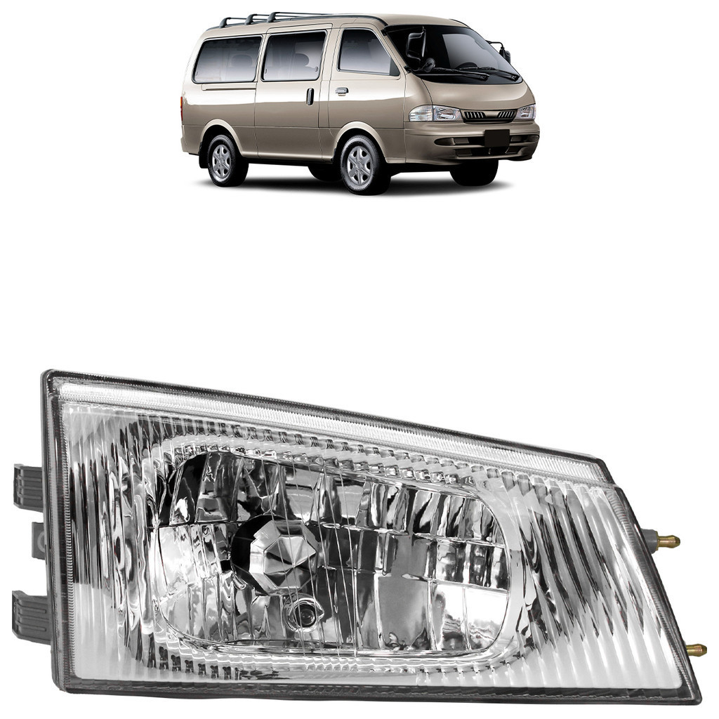 Par Farol Dianteiro Besta Gs 1998 A 2004 Máscara Cromada Foco Simples Com Defletor