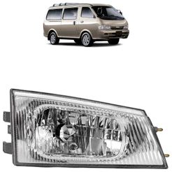 Par Farol Dianteiro Besta Gs 1998 A 2004 Máscara Cromada Foco Simples Com Defletor