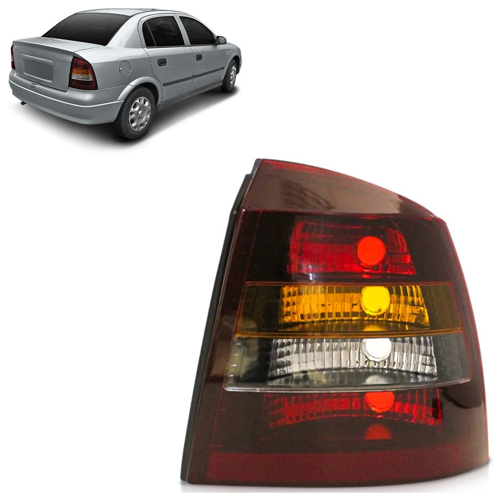 Par Lanterna Traseira Astra Sedan 1998 1999 2000 2001 2002 Tricolor Lente Lisa em Oferta na Shopee