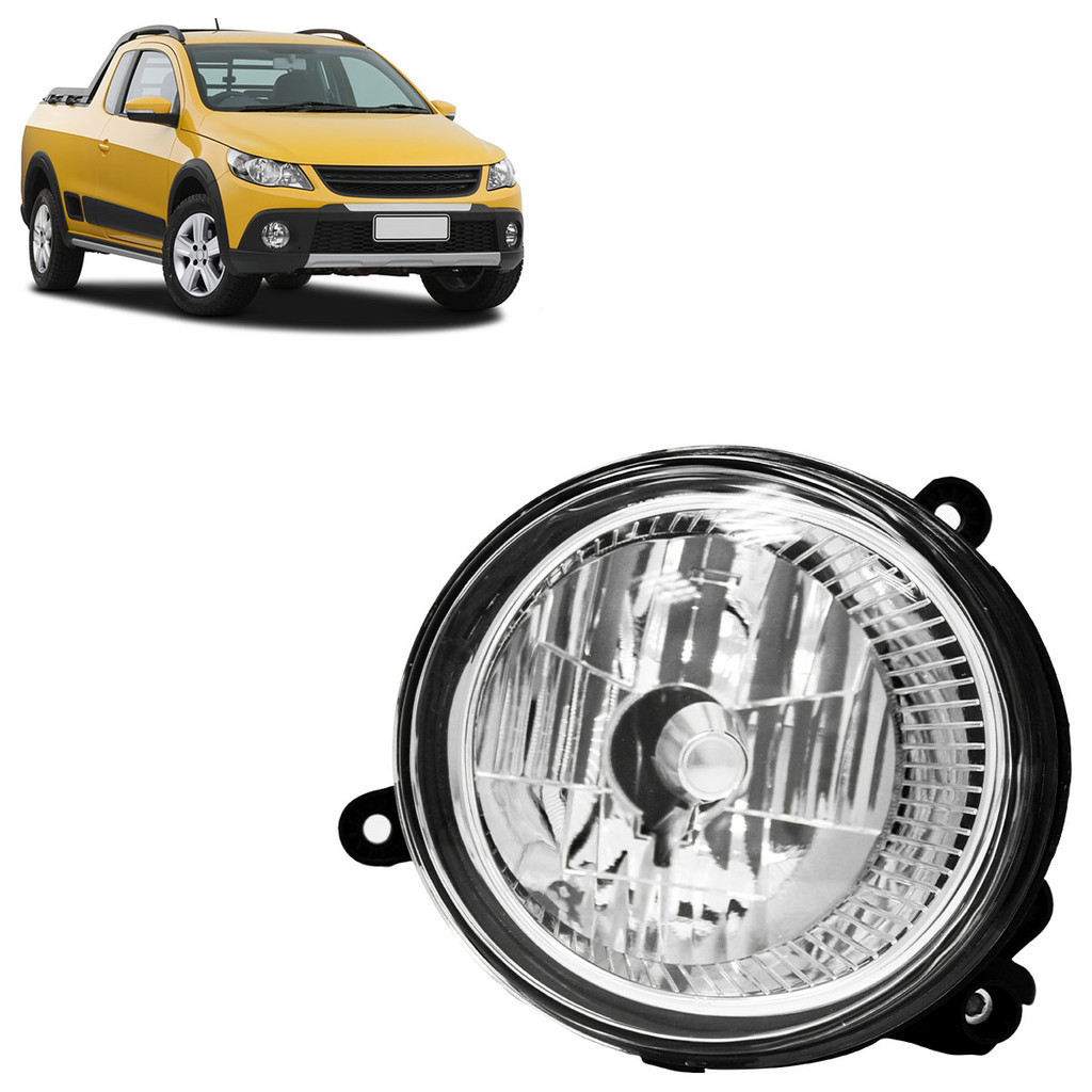 Par Farol de Milha Auxiliar Saveiro Cross G5 2009 A 2014 Crossfox Spacefox Cross 2009 2010 2011 2012