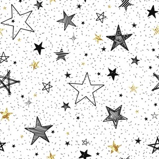 Papel De Parede Juvenil Teen Estrelas Star Gold Dourado Preto Autocolante Antimofo em Oferta na Shopee