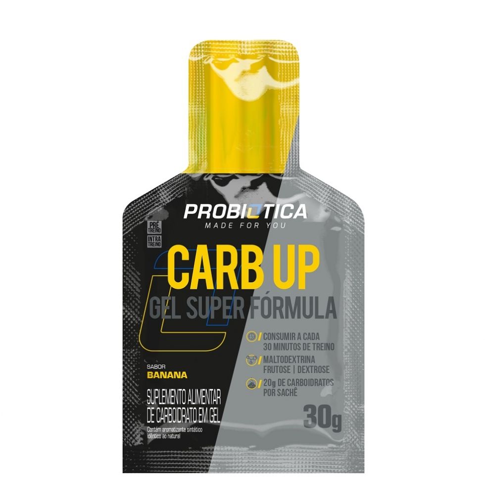 Carb Up Energy Gel Super Fórmula (30g) - Probiótica - Banana