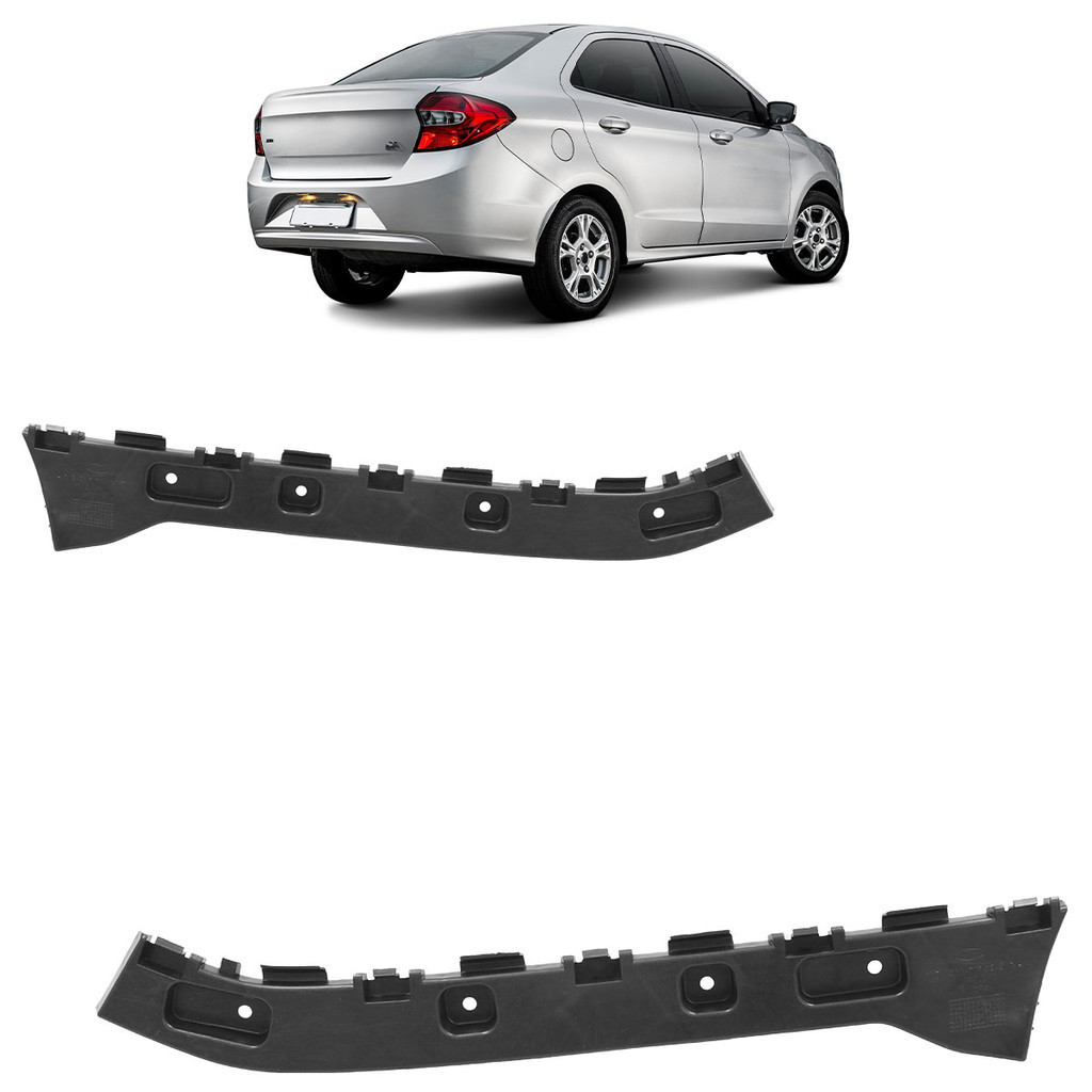 Par Guia Superior Parachoque Traseiro Ka Sedan 2014 2015 2016 2017 2018