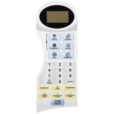 TECLADO MEMBRANA MICROONDAS PMS 22 N2 em Oferta na Shopee
