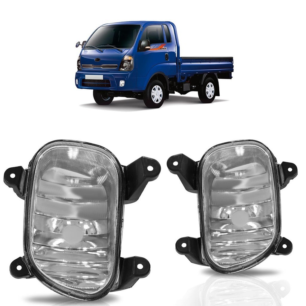 Par Farol Milha Auxiliar Bongo 2004 2005 2006 2007 2008 2009 2010 2011 2012 Lente Lisa Acrilico em Oferta na Shopee