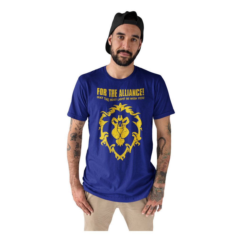 Camisa, Camiseta World Of Warcraft Alliance Aliança Rpg Game