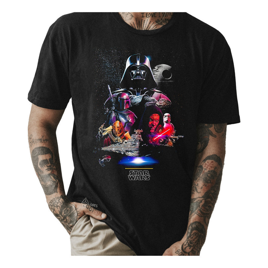 Camiseta Star Wars Dark Side Camisa Unissex Dart Vader Filme