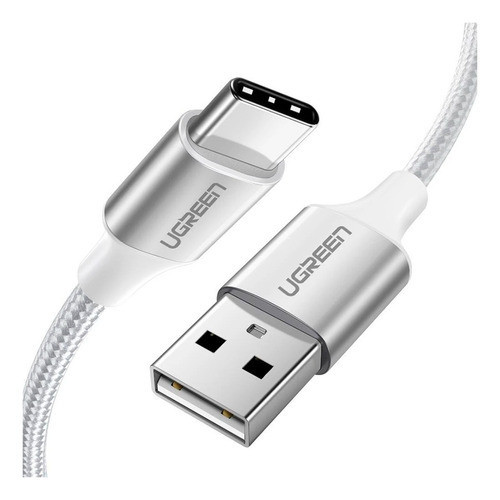 Cabo de Dados Ugreen Us288 Usb 2.0 p Usb Tipo C 1m Branco em Oferta na Shopee
