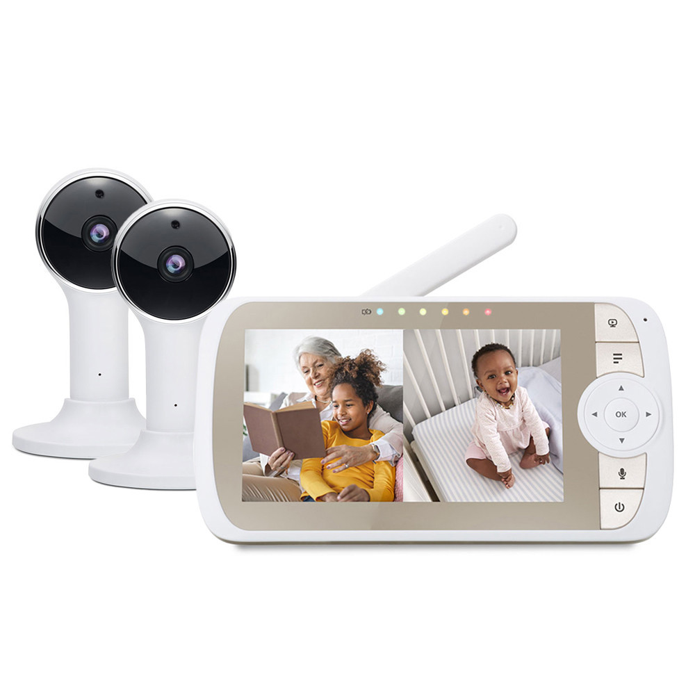 Babá Eletrônica Motorola Monitor Tela 5 Pol. 2 Câmera 2.4GHz