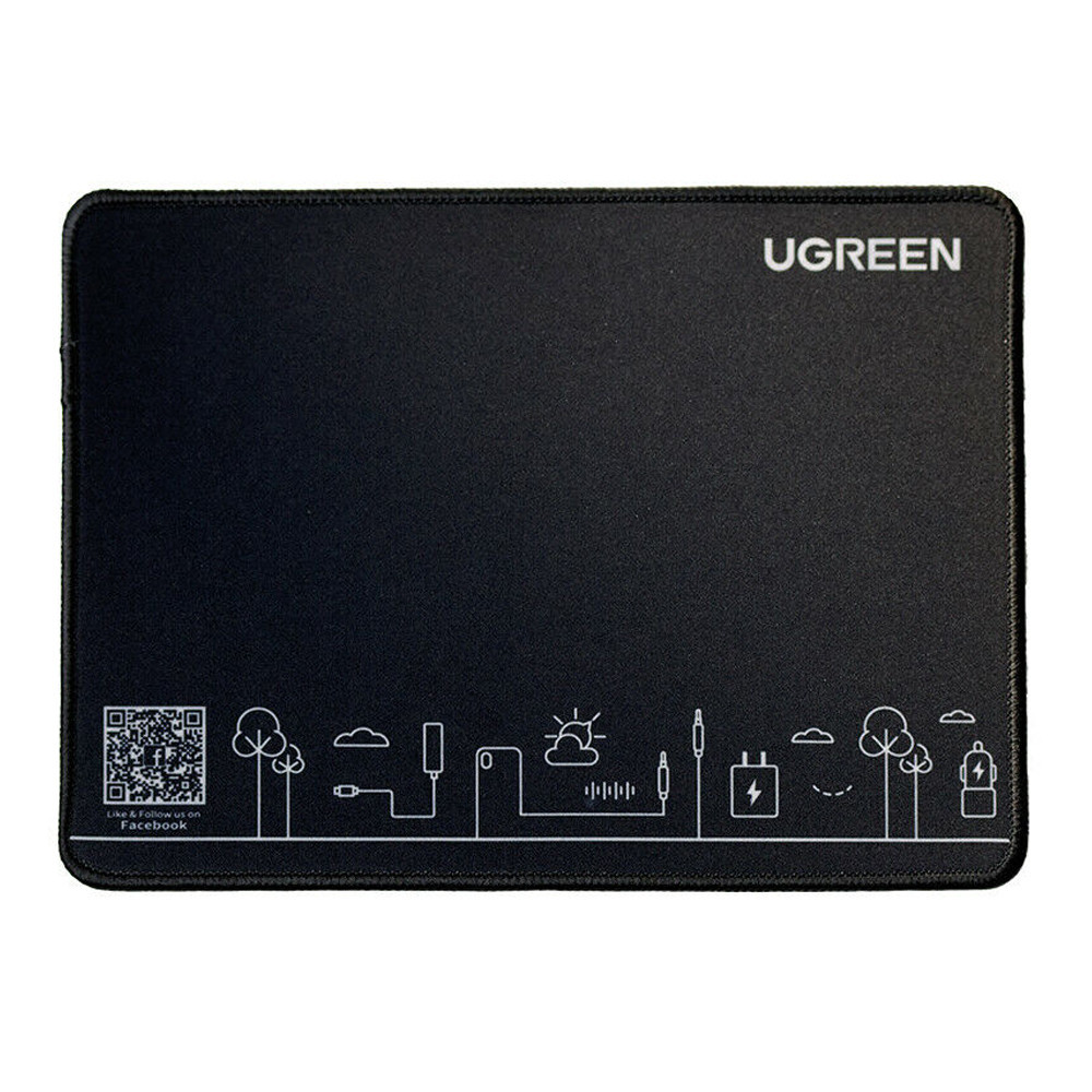 Mouse Pad Ugreen Borracha Antiderrapante Pequeno Preto em Oferta na Shopee