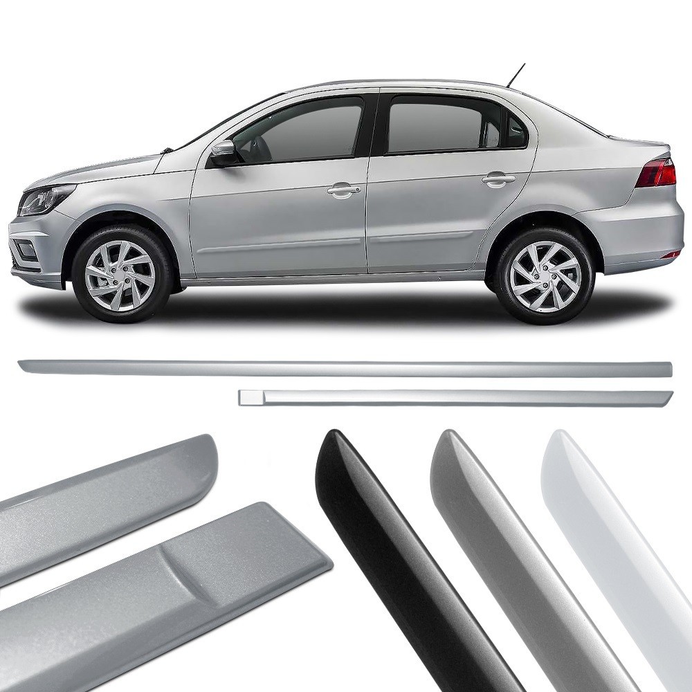 Friso Lateral Slim Voyage  Extra Fino Elegante na Cor do Carro Protetor de Porta