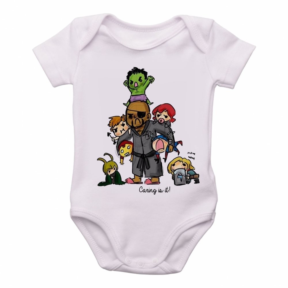 Body nenê roupa bebê Vingadores Crianças