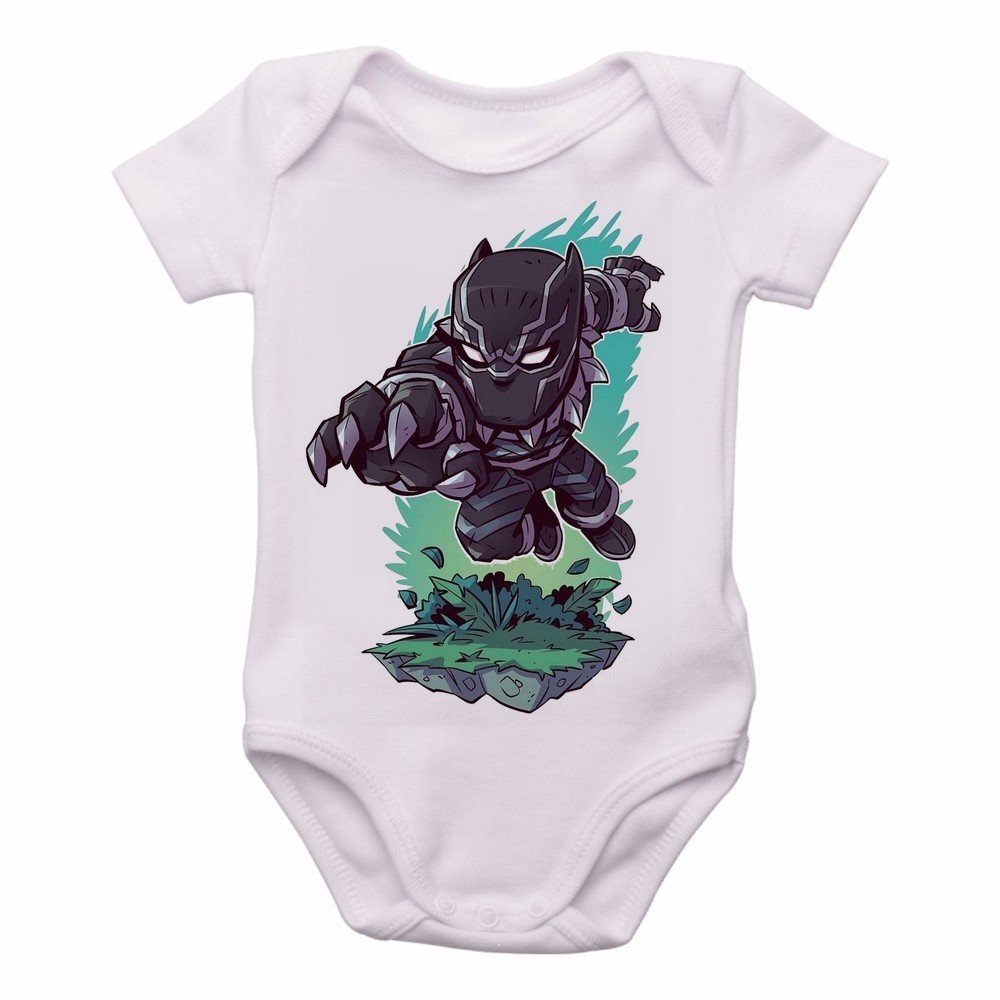 Body nenê roupa bebê Pantera Negra vingadores