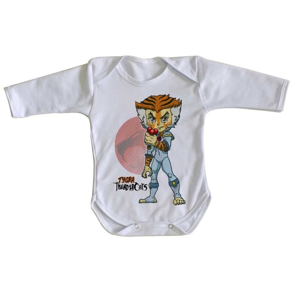 Body nenê roupa bebê manga longa Thundercats Tygra