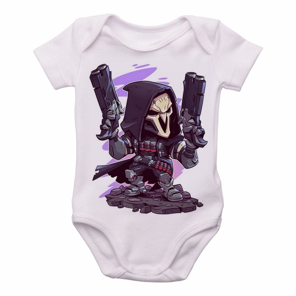 body nenê roupa bebê Reaper Overwatch